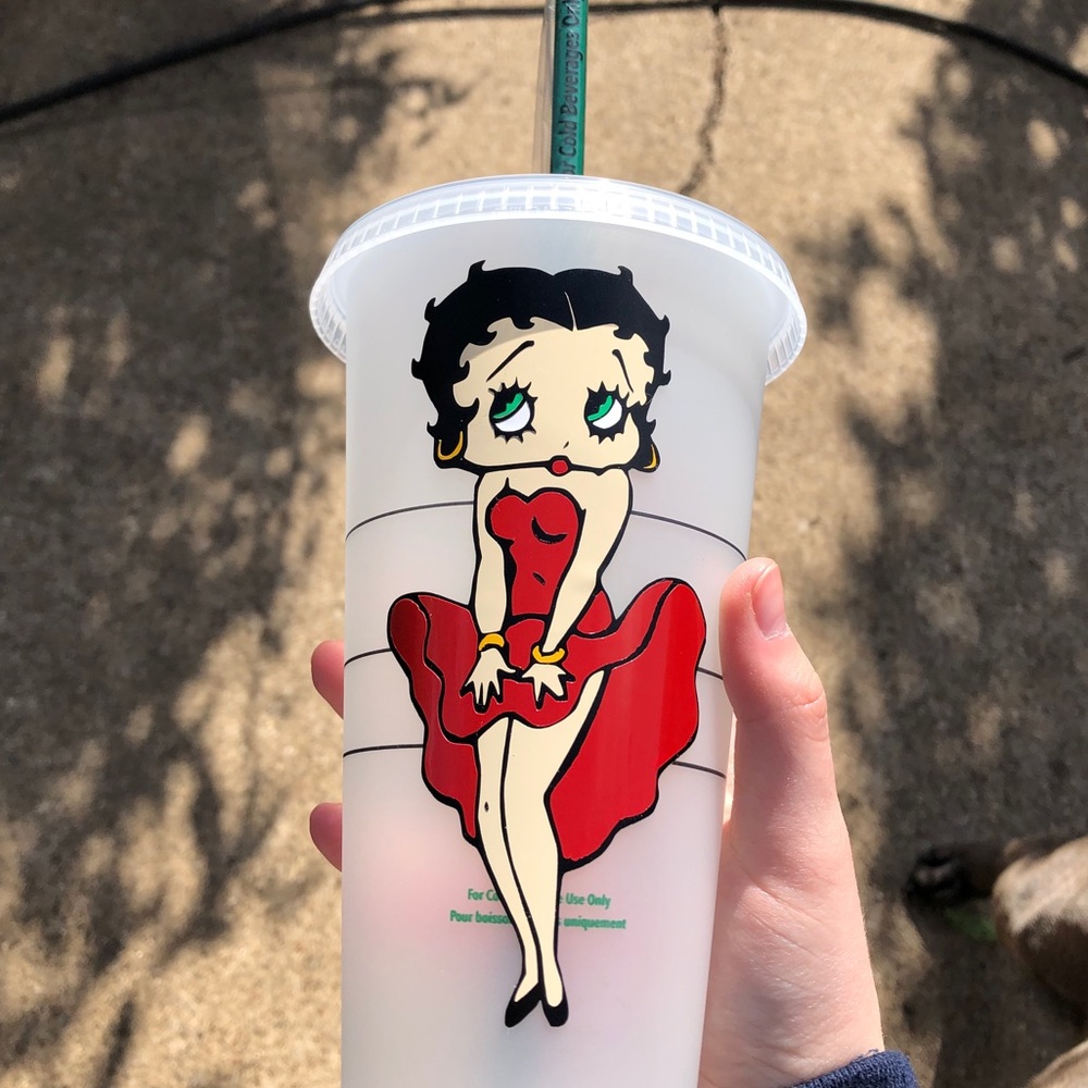 Betty Boop❤️Starbucks reusable venti cold cup